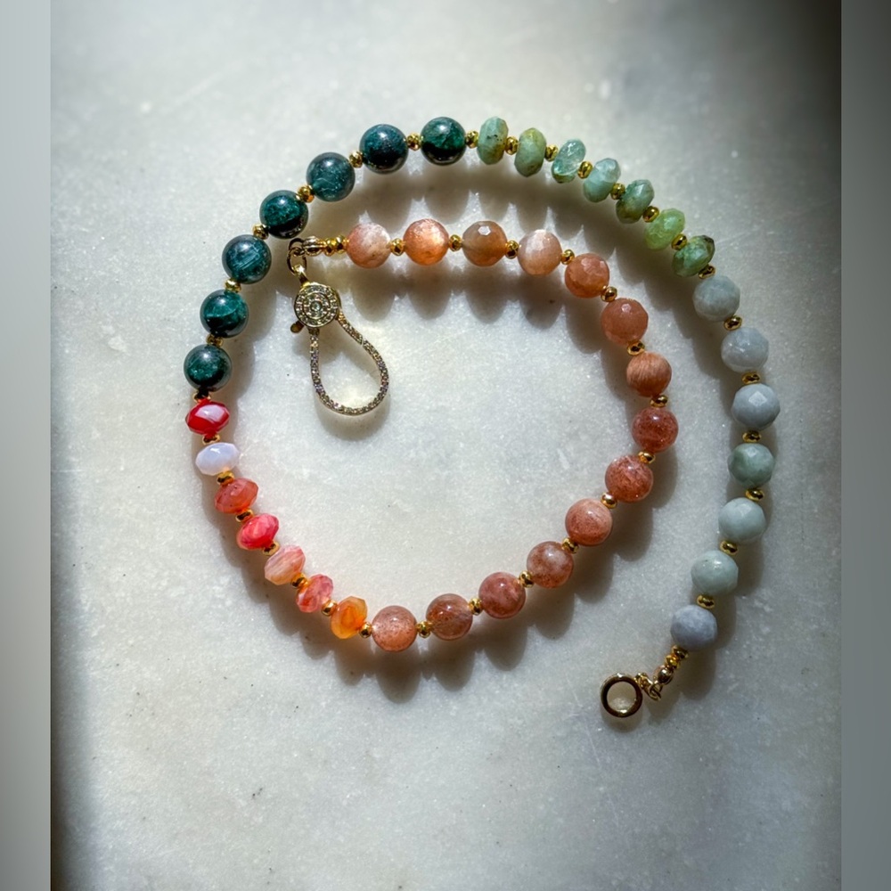 Tropical Multicolor Beaded Necklace